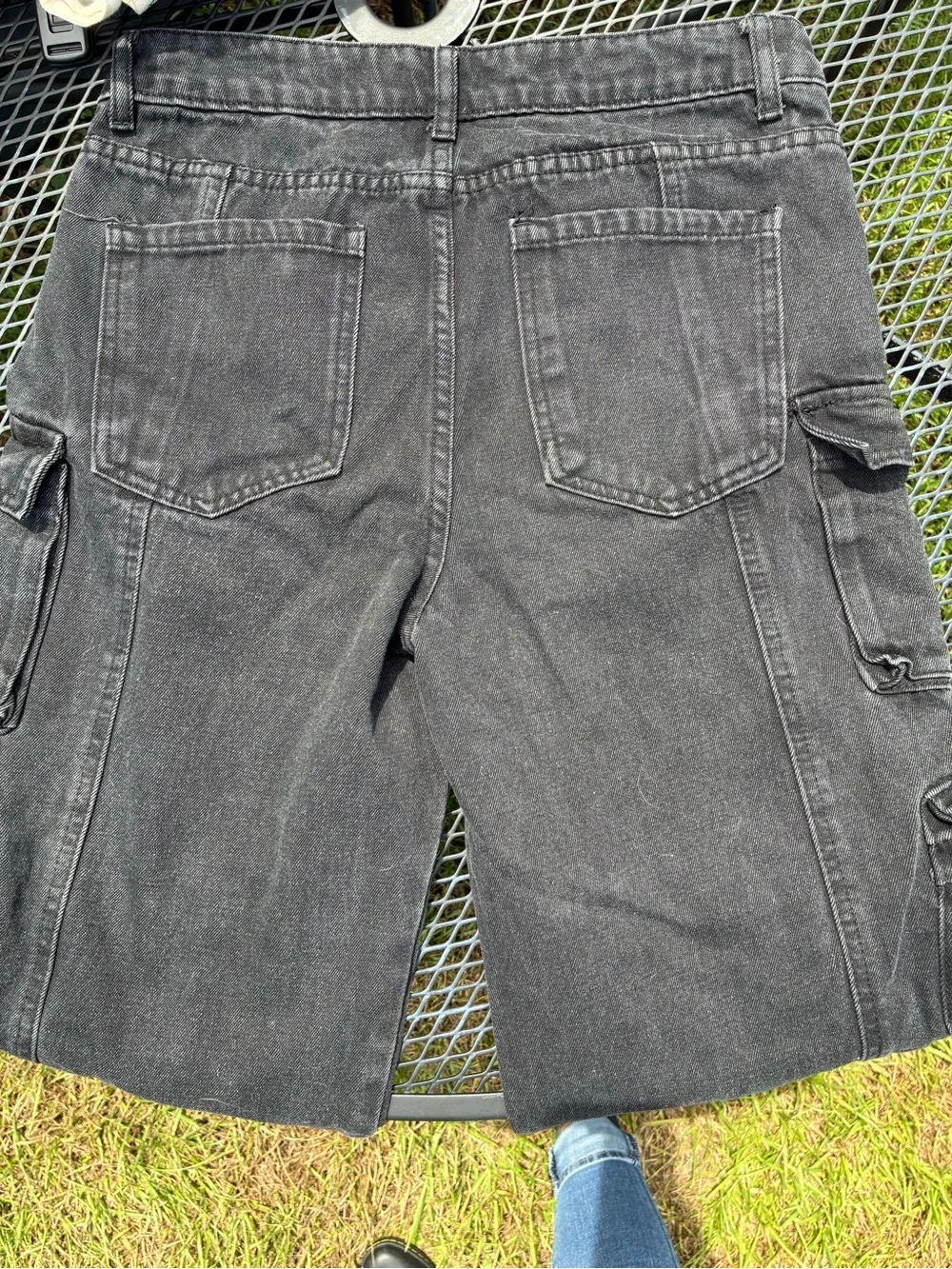 Unisex Black Cargo Pocket Pants